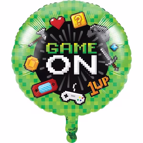 Video Game Party Mylar Balloon, 18